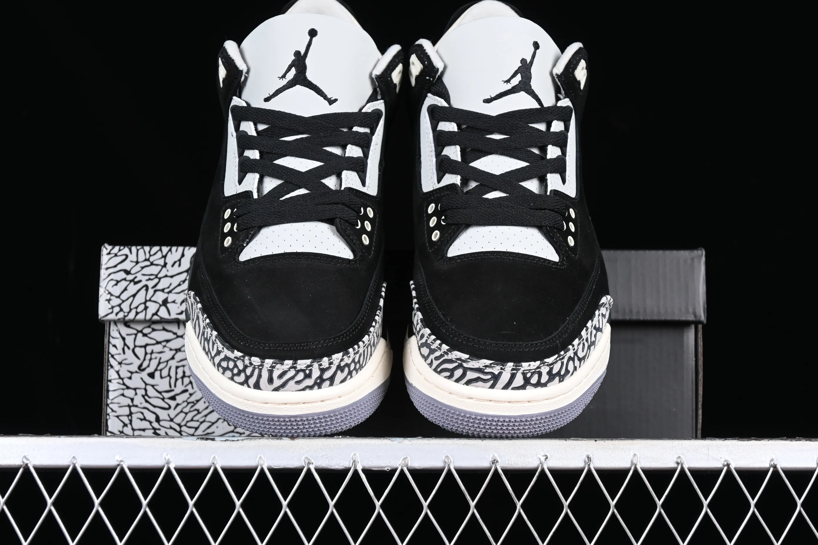All categories Air Jordan Jordan series basketball shoes Air Jordan 3 Air Jordan 3 Retro "Off Noir" AJ3 Joe 3 old black cement CK9246-001